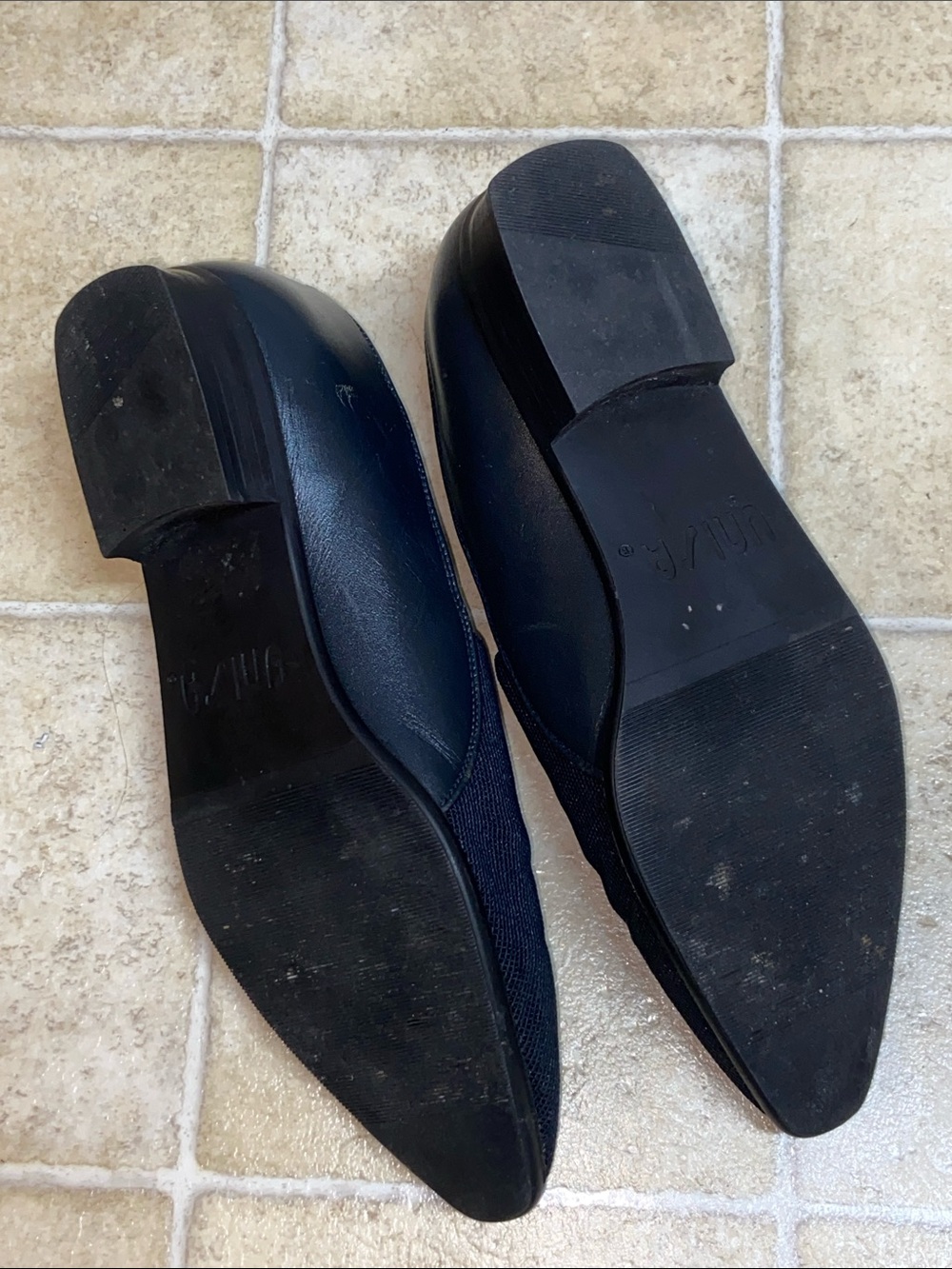 Unisa Black Pointed Knit Slip-On Flats - Picture 5 of 11